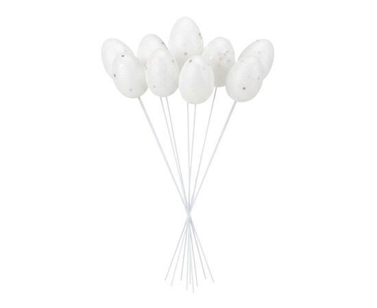 Пасхальные яйца на палочках "Блестки", 9 шт, изображение 4 ᐒ купить на  ❤ Like7km.com.ua