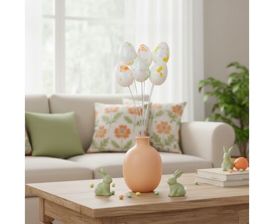 Пасхальные яйца на палочках "Золото", 6 шт, изображение 2 ᐒ купить на  ❤ Like7km.com.ua