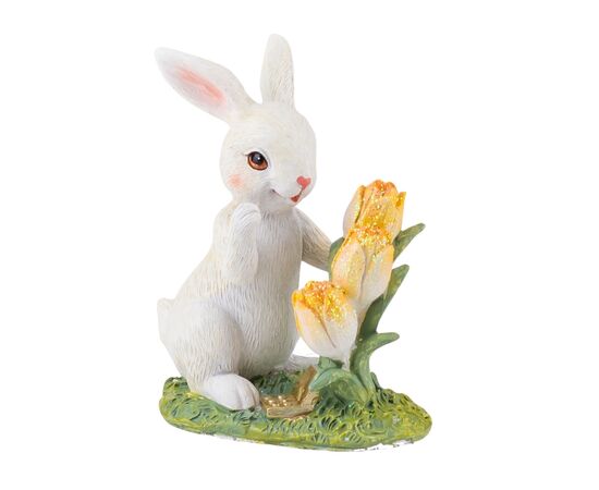 Статуэтка "Кролик с тюльпанами", 11 см, изображение 2 ᐒ купить на  ❤ Like7km.com.ua