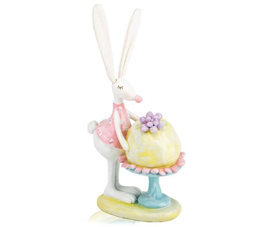 Фигурка "Кролик с десертом", 22 см, изображение 2 ᐒ купить на  ❤ Like7km.com.ua