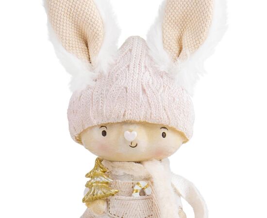 Фигурка "Новогодний зайчик", 16 см, изображение 2 ᐒ купить на  ❤ Like7km.com.ua