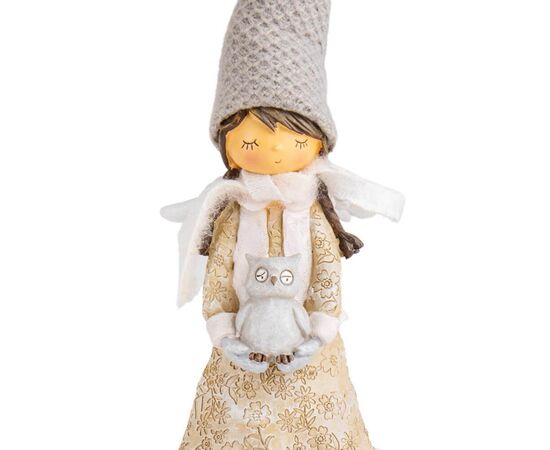 Фигурка "Девушка с совой", изображение 2 ᐒ купить на  ❤ Like7km.com.ua