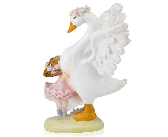 Фигурка "Объятия с лебедем", 16,5 см, изображение 2 ᐒ купить на  ❤ Like7km.com.ua