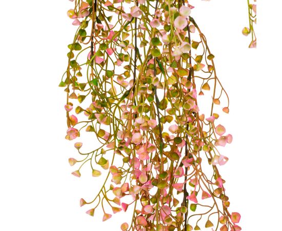 Искусственная ампельная ветвь, розово-зеленая, 85 см, изображение 2 ᐒ купить на  ❤ Like7km.com.ua