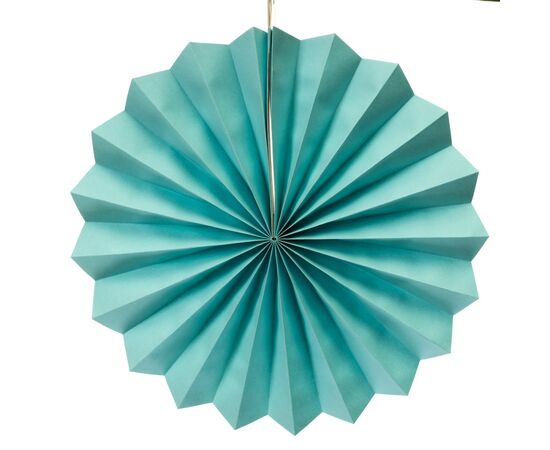 Набор з 6 бумажных вееров , голубой, изображение 2 ᐒ купить на  ❤ Like7km.com.ua