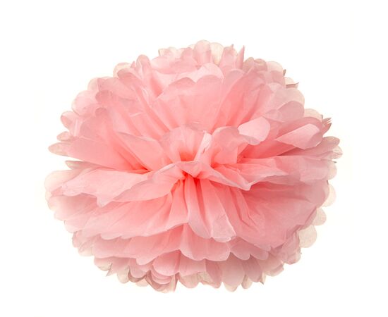 Бумажный пом-пон, розовый 40 см., изображение 2 ᐒ купить на  ❤ Like7km.com.ua