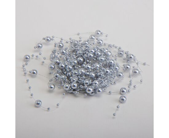 Декоративные бусы, серебряные, изображение 2 ᐒ купить на  ❤ Like7km.com.ua