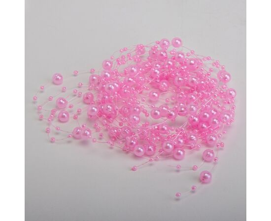 Декоративные бусы, розовые, изображение 2 ᐒ купить на  ❤ Like7km.com.ua