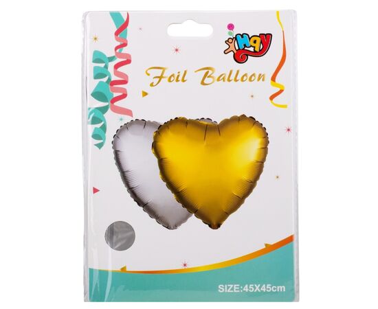 Шар надувной "Сердце" (gold), изображение 3 ᐒ купить на  ❤ Like7km.com.ua