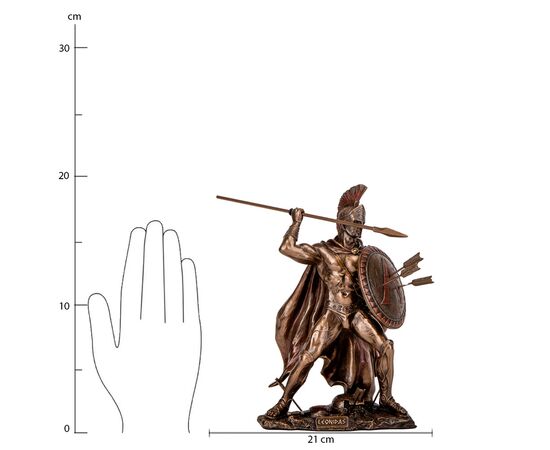 Статуэтка "Царь Леонид", 21 см VERONESE, изображение 7 ᐒ купить на  ❤ Like7km.com.ua