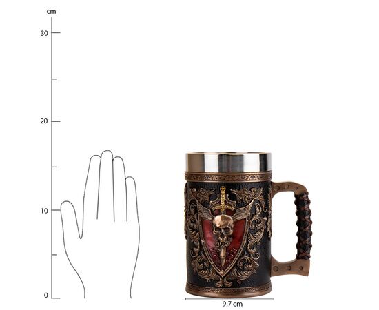 Пивной бокал "Кубок темноты", 16 см VERONESE, изображение 8 ᐒ купить на  ❤ Like7km.com.ua