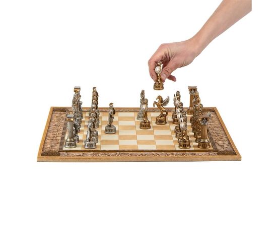 Набор шахмат "Греция", белая доска, 43,3 * 43,3 см  VERONESE, изображение 5 ᐒ купить на  ❤ Like7km.com.ua