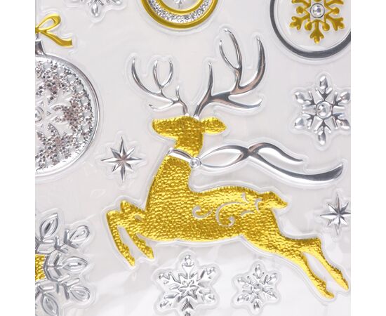 Наклейки "Олененок Рудольф и новогодние шарики", изображение 2 ᐒ купить на  ❤ Like7km.com.ua