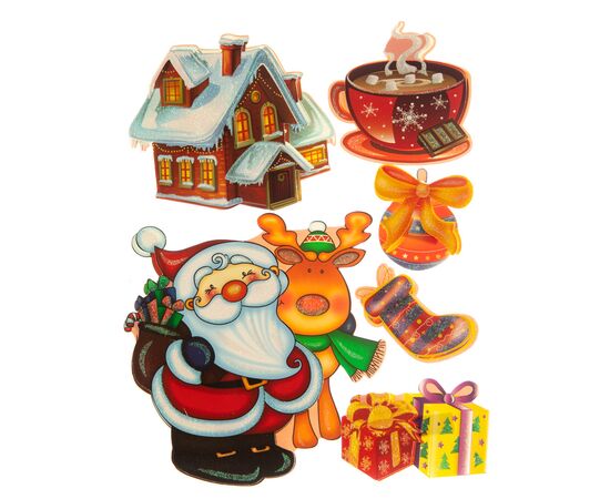 Набор наклеек "Милый снеговик" * случайный выбор дизайна, изображение 5 ᐒ купить на  ❤ Like7km.com.ua