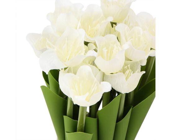 Букет тюльпанов, белые, изображение 2 ᐒ купить на  ❤ Like7km.com.ua