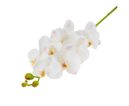 Искусственная орхидея, белая, 75 см, изображение 4 ᐒ купить на  ❤ Like7km.com.ua