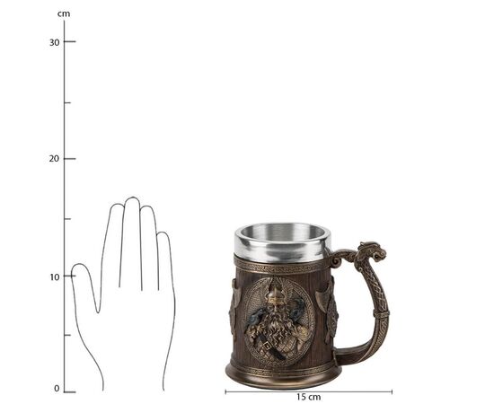 Пивной бокал "Викинг", 600 мл, 14,5 см VERONESE, изображение 8 ᐒ купить на  ❤ Like7km.com.ua