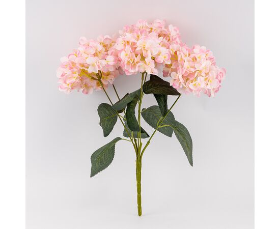 Букет гортензий, 5 бутонов, розовый, 44 см, изображение 2 ᐒ купить на  ❤ Like7km.com.ua