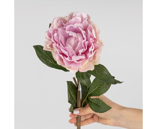 Искусственные пионы с эфектом живого прикосновения, лиловые, 67 см, изображение 3 ᐒ купить на  ❤ Like7km.com.ua