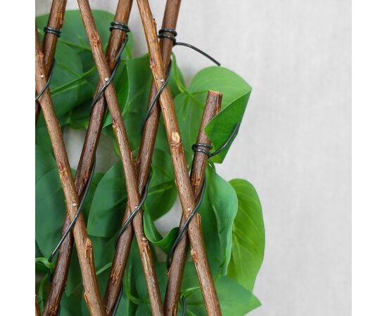 Декоративная панель из искусственной зелени и лозы "Фикус", 36*120 см, изображение 5 ᐒ купить на  ❤ Like7km.com.ua