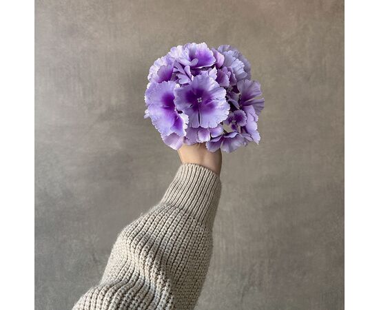 Головка гортензии, сиреневая, 16 см, изображение 4 ᐒ купить на  ❤ Like7km.com.ua