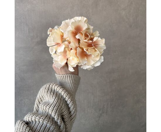 Головка гортензии, бежевая, 16 см, изображение 4 ᐒ купить на  ❤ Like7km.com.ua