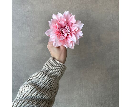 Головка георгина, розовая, 15 см, изображение 4 ᐒ купить на  ❤ Like7km.com.ua