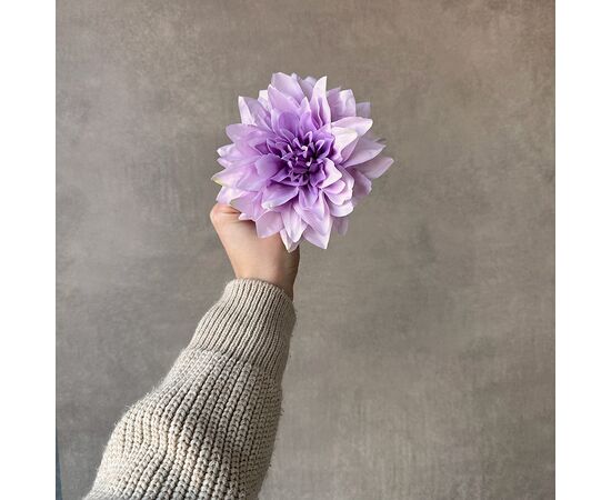 Головка георгина, сиреневая, 15 см, изображение 4 ᐒ купить на  ❤ Like7km.com.ua