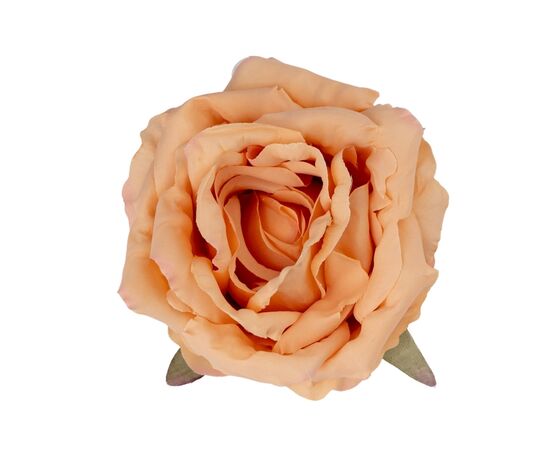 Головка розы, оранжевая, 11 см, изображение 2 ᐒ купить на  ❤ Like7km.com.ua