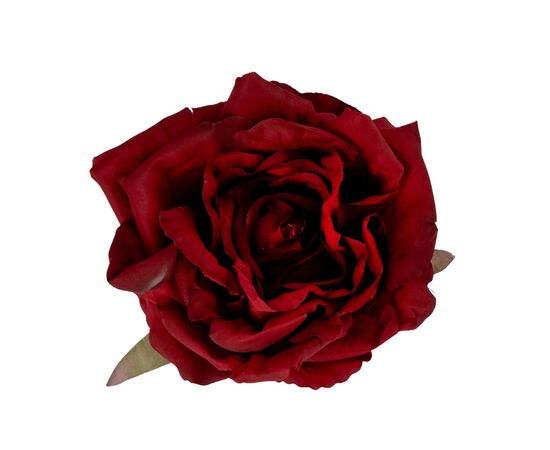 Головка розы, бордовая, 11 см, изображение 2 ᐒ купить на  ❤ Like7km.com.ua
