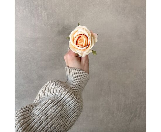 Головка розы, кремовая, 6,5 см, изображение 4 ᐒ купить на  ❤ Like7km.com.ua