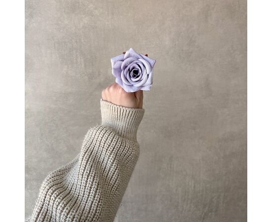 Головка розы, лиловая, 7,5 см., изображение 4 ᐒ купить на  ❤ Like7km.com.ua