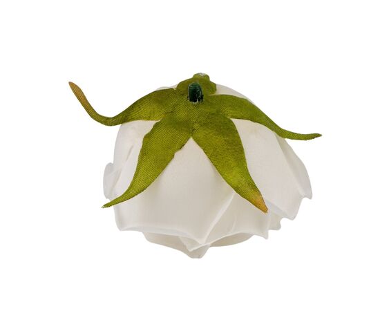 Головка розы, белая, 6 см, изображение 3 ᐒ купить на  ❤ Like7km.com.ua