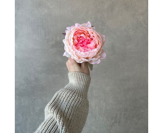 Головка пиона, розовая, 10 см, изображение 4 ᐒ купить на  ❤ Like7km.com.ua