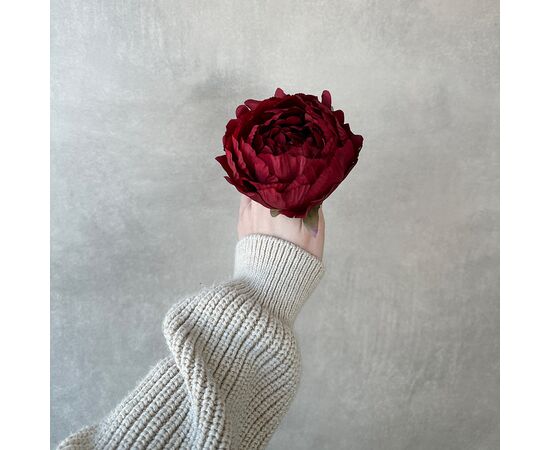 Головка пиона, бордовая, 10 см, изображение 3 ᐒ купить на  ❤ Like7km.com.ua