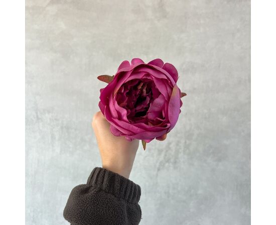 Головка пионообразной розы, сиреневая, 9 см, изображение 5 ᐒ купить на  ❤ Like7km.com.ua