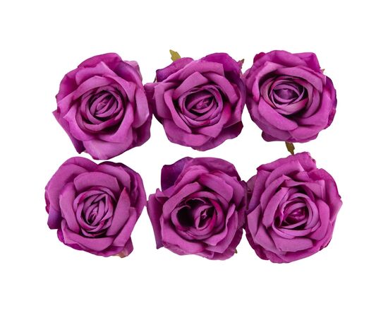 Головка розы, сиреневая, 10 см, изображение 2 ᐒ купить на  ❤ Like7km.com.ua