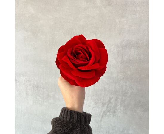 Головка розы красная 10 см, изображение 5 ᐒ купить на  ❤ Like7km.com.ua