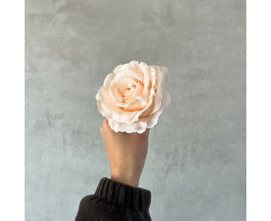 Головка розы, белая, 8 см, изображение 5 ᐒ купить на  ❤ Like7km.com.ua
