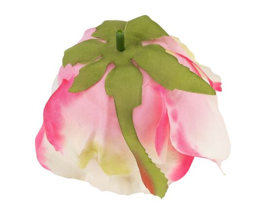 Головка розы, бело-розовая, 8 см, изображение 4 ᐒ купить на  ❤ Like7km.com.ua