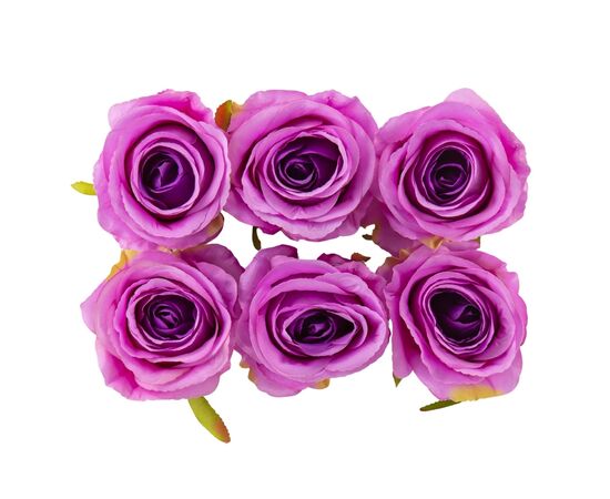 Головка розы, сиреневая, 8 см, изображение 2 ᐒ купить на  ❤ Like7km.com.ua