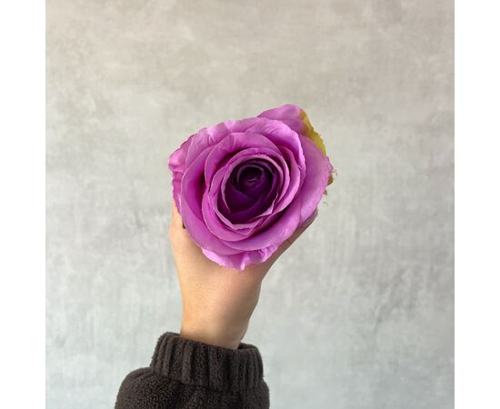 Головка розы, сиреневая, 8 см, изображение 5 ᐒ купить на  ❤ Like7km.com.ua