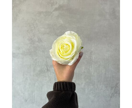 Головка розы, белая, 8см, изображение 5 ᐒ купить на  ❤ Like7km.com.ua