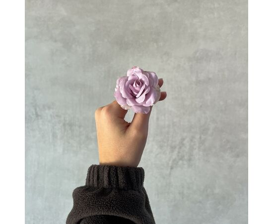 Головка розы, светло-сиреневая, 5 см, изображение 5 ᐒ купить на  ❤ Like7km.com.ua