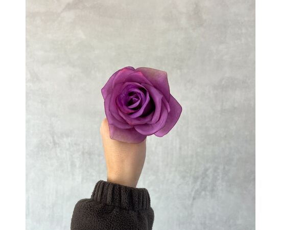 Головка розы, сиреневая, 8 см, изображение 4 ᐒ купить на  ❤ Like7km.com.ua