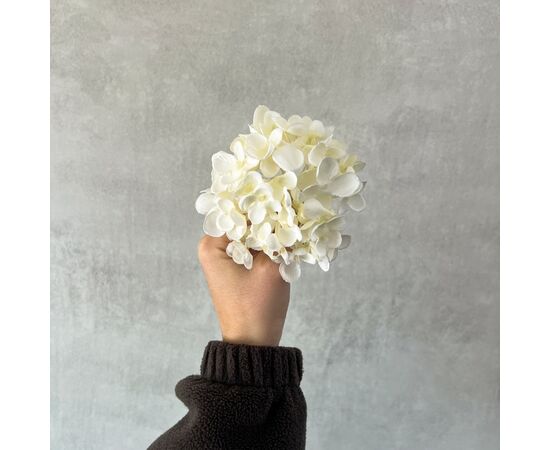Головка гортензии, белая, 9 см, изображение 5 ᐒ купить на  ❤ Like7km.com.ua