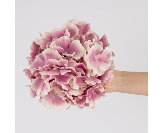 Головка гортензии, кремово-лиловая, 20 см, изображение 4 ᐒ купить на  ❤ Like7km.com.ua