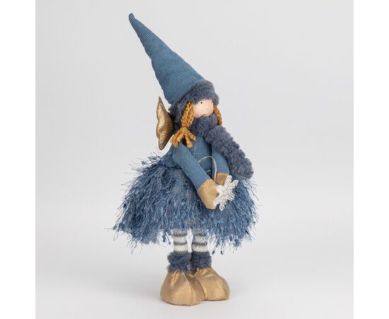 Фигурка телескопическая с подсветкой "Девочка-гномик в голубом", 50 см, изображение 4 ᐒ купить на  ❤ Like7km.com.ua