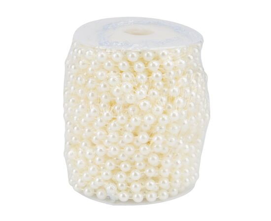 Гирлянда из бусин, кремовая, 15 м, изображение 2 ᐒ купить на  ❤ Like7km.com.ua