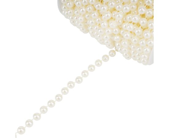 Гирлянда из бусин, кремовая, 15 м, изображение 5 ᐒ купить на  ❤ Like7km.com.ua